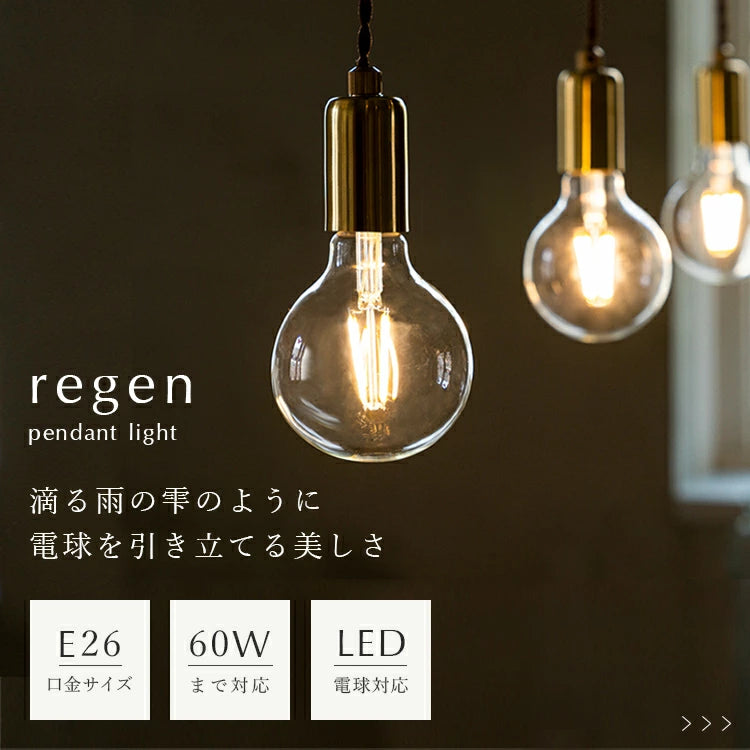 ペンダントライト 1灯 regen レーゲン