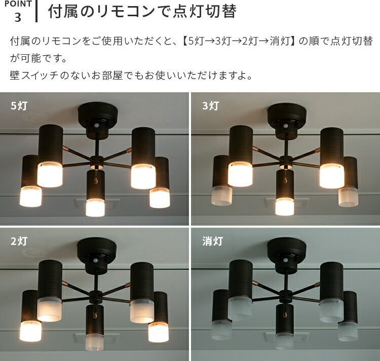 5灯シーリングライト リボリ(Rivoli)