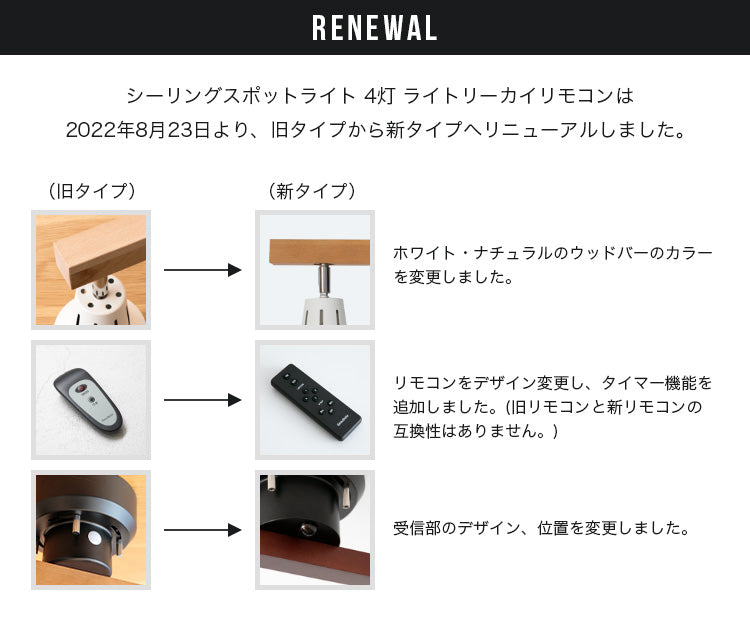 シーリングライト 4灯 ライトリーカイ(リモコン付)