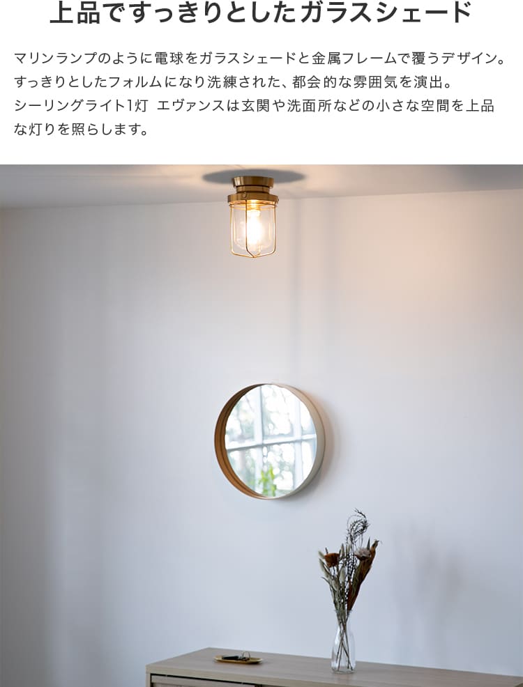 シーリングライト 1灯 エヴァンス