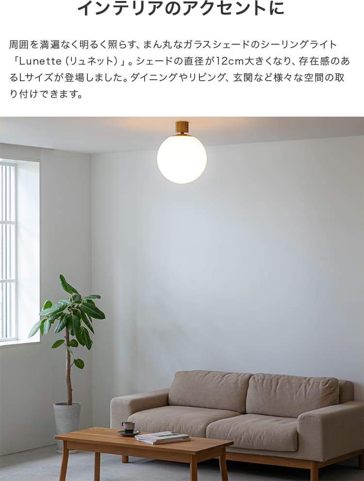 シーリングライト 1灯 リュネットL