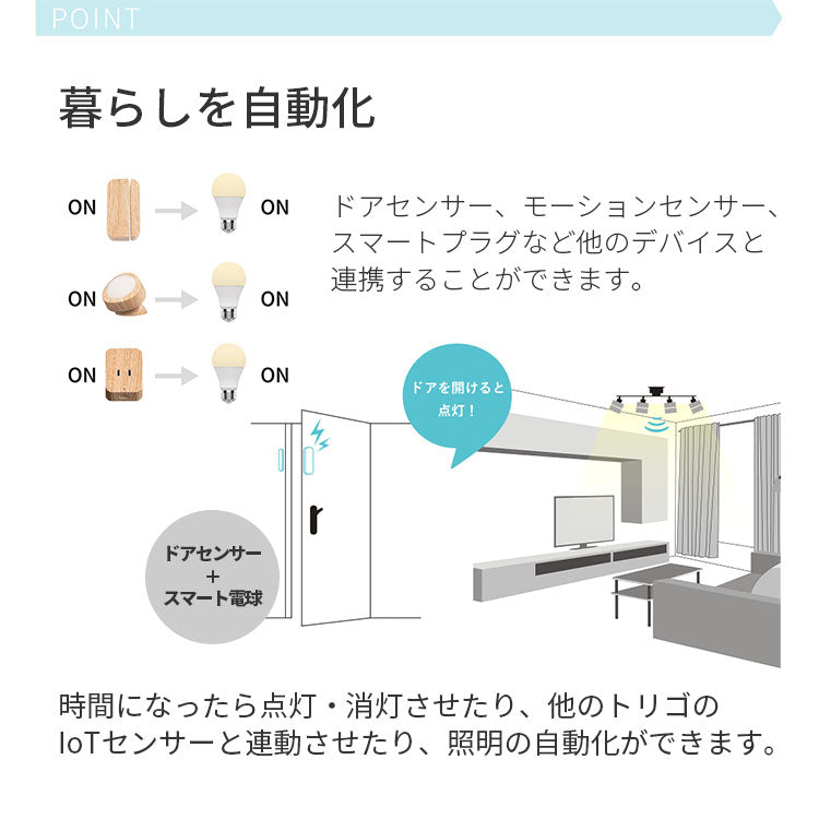 調光調色LED電球 TOLIGO 2.4G+wifi E17