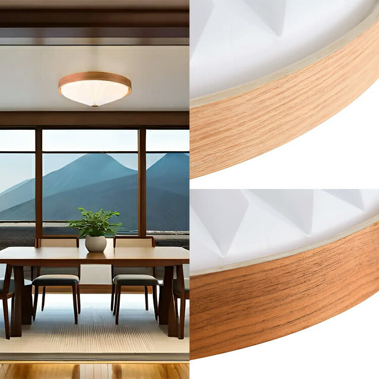 wood pleats シーリングライト