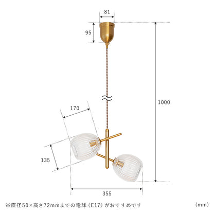 schon ペンダントライト2灯 beere ベーレ