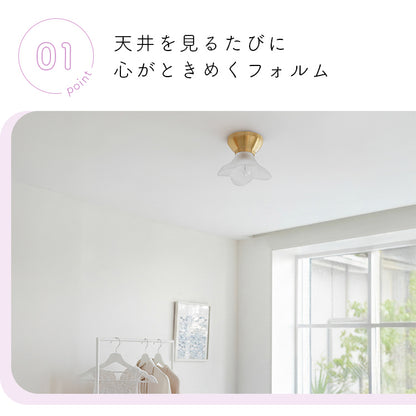pelata シーリングライト1灯 lilac ライラック