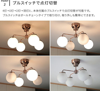 4灯シーリングライト ジベルニー(Giverny)