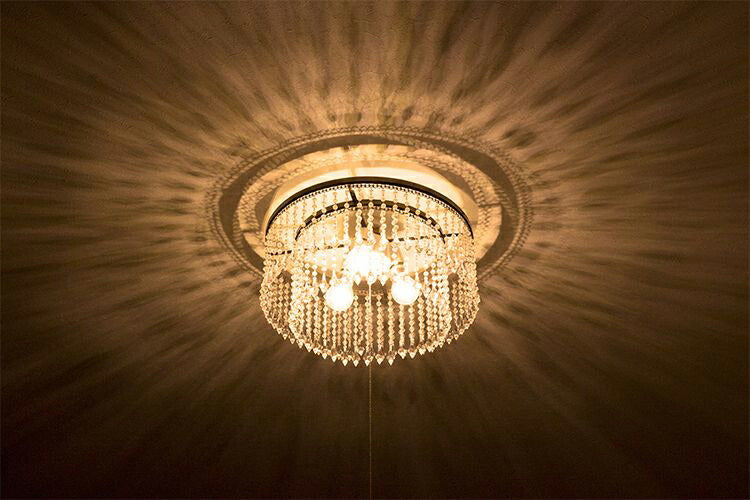 照明 LED 対応 3灯 シャンデリア アマンダ ライト シーリングライト