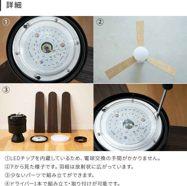 LEDシーリングファンライト バズー