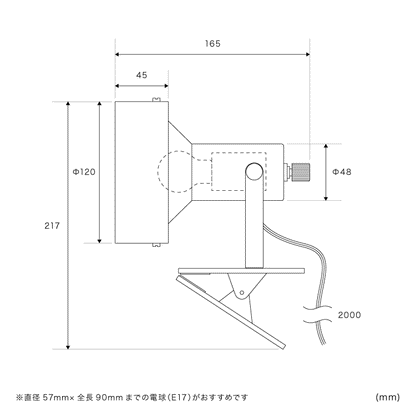 スポットライト 1灯 ナッシュ