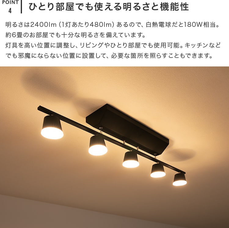 LEDペンダントライト 5灯 トルヴェ