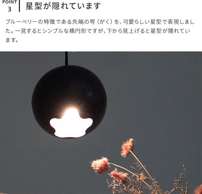 ブルーベリーペンダントライト