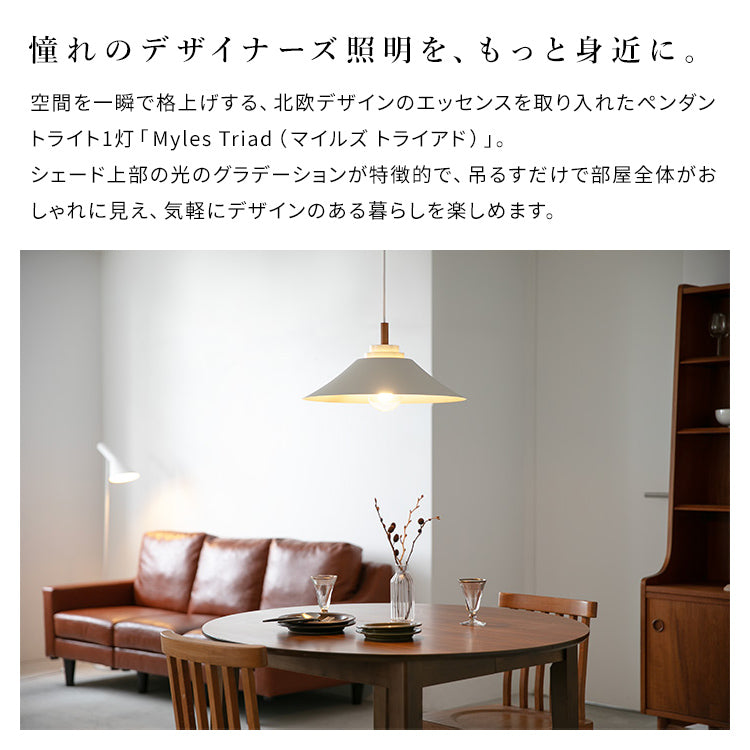 ペンダントライト 1灯 マイルズ トライアド LED電球対応 インテリア