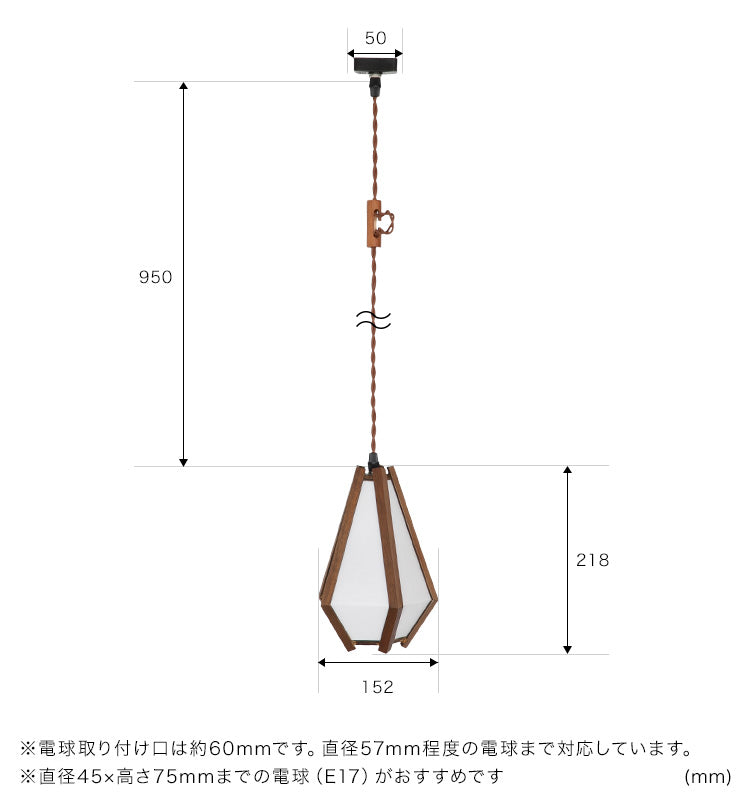 ペンダントライト 1灯 カノア