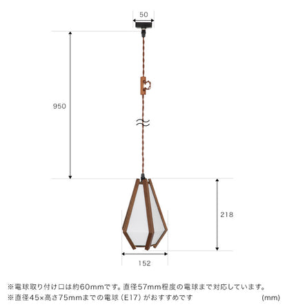 ペンダントライト 1灯 カノア