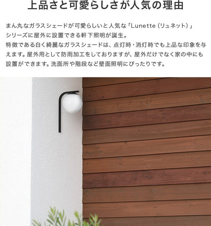 屋内外両用ウォールライト 1灯 リュネット