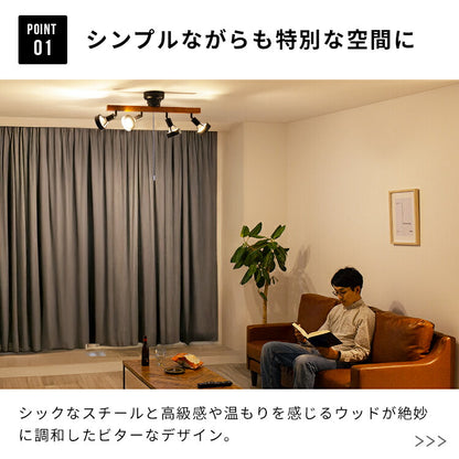 シーリングライト 4灯 バロン E17