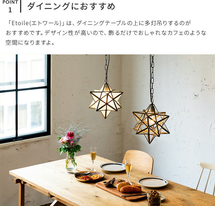 ペンダントライト 1灯 エトワール ETOILE 照明器具 間接照明 ガラス