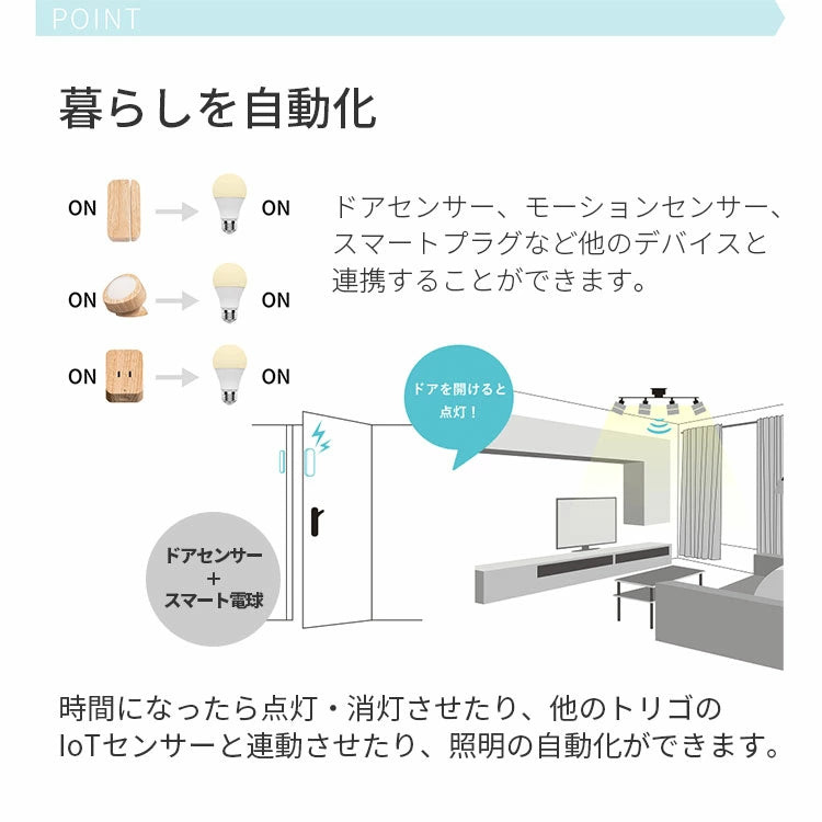 調光調色LED電球 TOLIGO 2.4G+wifi E17 ■2球セット