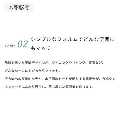 ペンダントライト Hemisphere ヘミスフィア