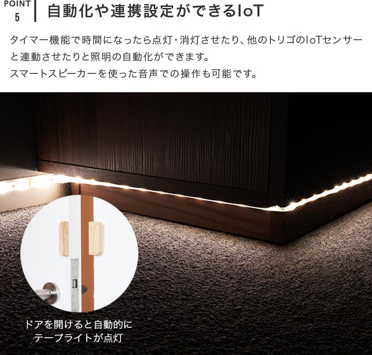 TOLIGO LEDテープライト RGB+CCT